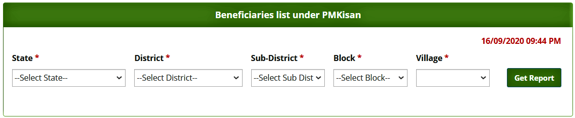 PM-Kisan List Check