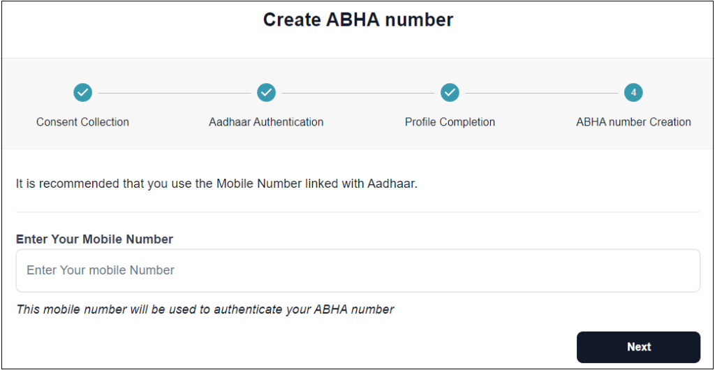 ABHA Card create online