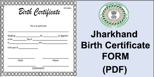 Jharkhand birth certificate form download in pdf