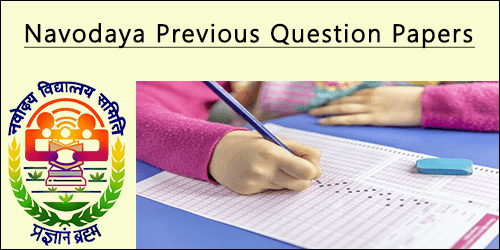 Navodaya previous question papers